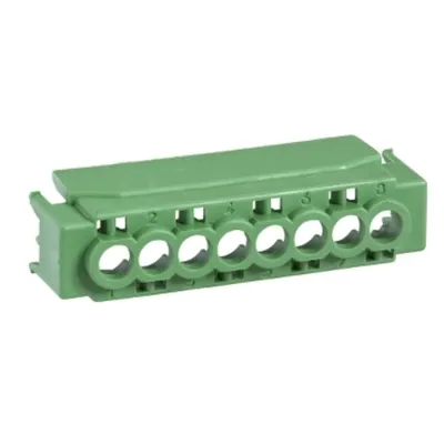Capac Ip2 pentru Bloc Terminal cu 8 Orificii, Verde