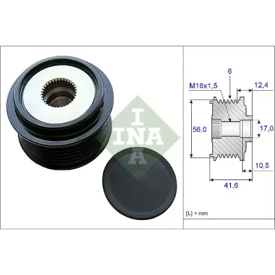 Sistem roata libera, generator INA 535 0210 10