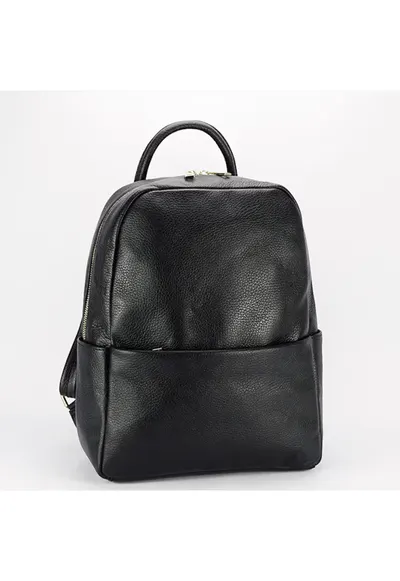 Rucsac casual din piele naturala B-1775 122 - Negru 8795 - Negru
