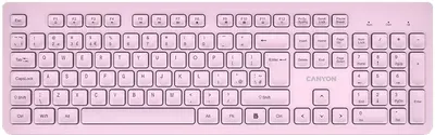 Tastatură Canyon - HKB-W01, wireless, roz