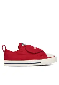 Pantofi sport copii - velcro - rosu - textil