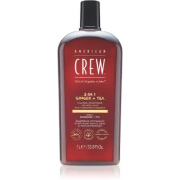 American Crew 3 in 1 Ginger + Tea șampon, balsam și gel de duș 3 în 1 pentru barbati