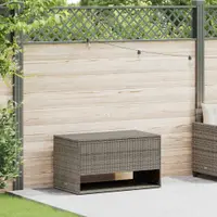 Gossi cutie de perne de exterior gri 100x55x55,5 cm poly rattan
