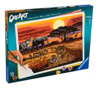 Set de pictură Ravensburger CreArt - Peisaje din savană