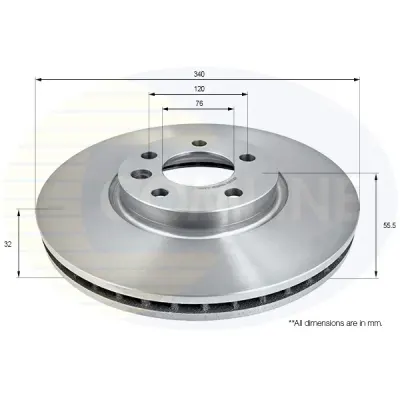 Disc frana COMLINE ADC2610V