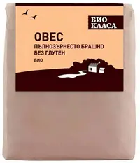 Făină de ovăz organică, integrală, 500 g, Bio Klasa