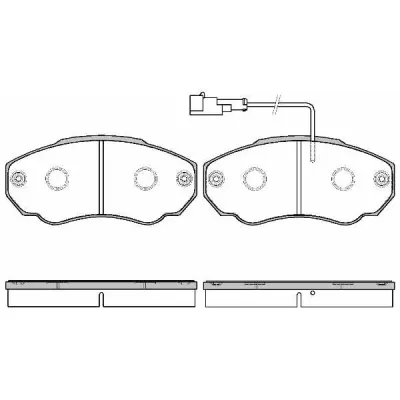 Set placute frana, frana disc REMSA 0960.21