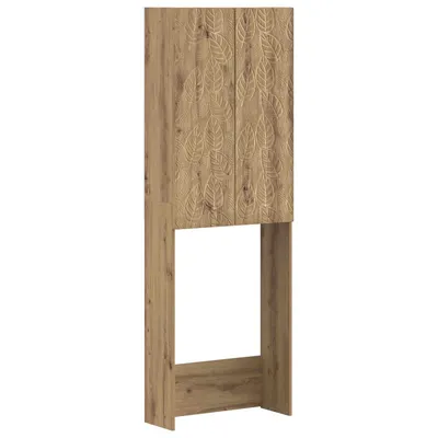 vidaXL Dulap pentru toaletă DELFT Stejar Artizanal 66 x 25,5 x 190 cm