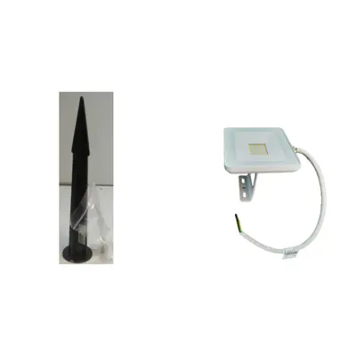 Pachet Brat Montaj Pamant Proiector + Proiector LED 30W Alb Lumina Neutra