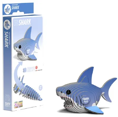 Eugy - Figurină din carton rechin
