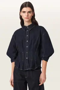 AllSaints cămașă pentru femei din denim NANCY