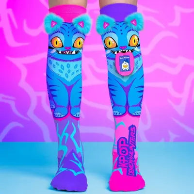 Șosete lungi colorate Madmia KPOP DERPY pentru fete 6-99 ani
