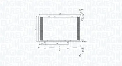 Radiator AC condensator potrivit FORD FIESTA VI 1.6 03.13-04.17