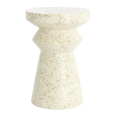 Măsuță auxiliară rotundă din ciment terrazzo ø 32 cm Sella – Light & Living