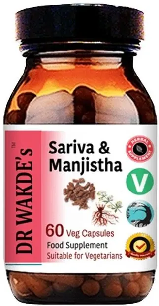 Sariva și Manjista, 60 de capsule, Dr Wakde's
