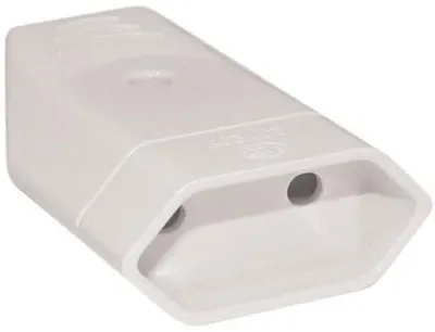 Fisa EUROLAMP SA - 10393, 2.5A 240V, feminină, albă