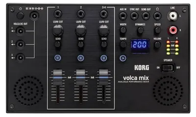 Mixer analogic Korg - Volca Mix, 4 canale, negru