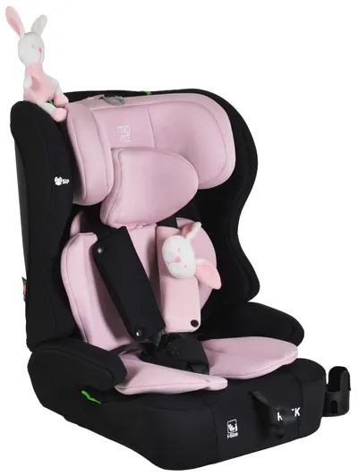 Scaun auto Moni - Rock, i-Size, 76-150 cm, Baby pink