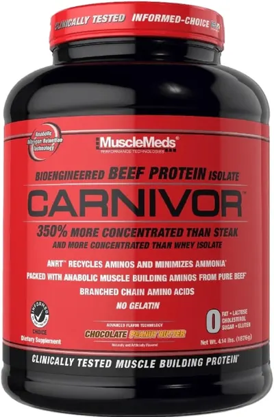 Carnivor Beef Protein, ciocolată cu unt de arahide, 1876 g, Muscle Meds