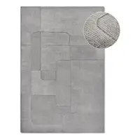 Covor gri țesut manual din lână 190x280 cm Charlotte – Villeroy&Boch