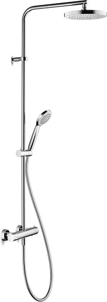 Sistem de dus Duravit B.2 B24280008010, aparent, termostat, 200 mm, 1 functie, Crom lucios