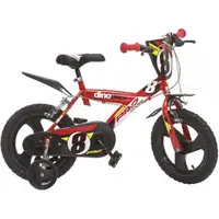 Bicicleta copii 4-6 ani, 16 inch, Pro Cross Rosu, Dino Bikes DB163GLN06RE