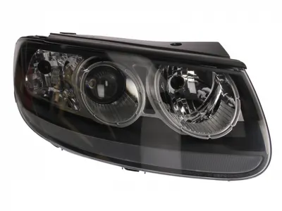 Far fata dreapta (H7, electric, fara motoras, culoare interior: cromat, culoare semnalizator: galben) potrivit HYUNDAI SANTA FE II 01.06