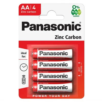 Baterii AA R6, blister 4 Buc. Panasonic Zinc