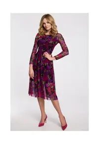 Rochie de dama - Model elegant - Poliester - Multicolor