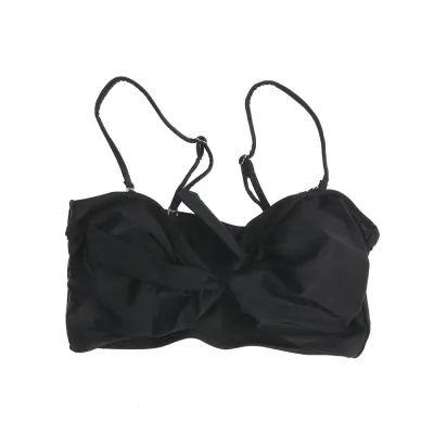Sutien de baie negru cu funda eleganta