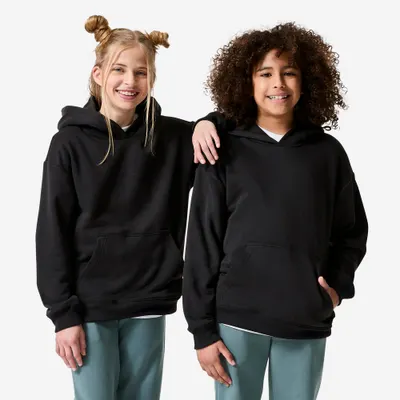 Hanorac cu glugă oversize Negru Copii
