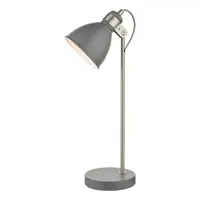 Veioza Frederick Task Table Lamp Dark Grey Satin Chrome