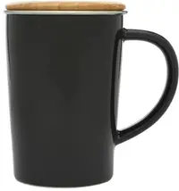 Cană din porțelan pentru ceai Bredemeijer - 400 ml, neagră