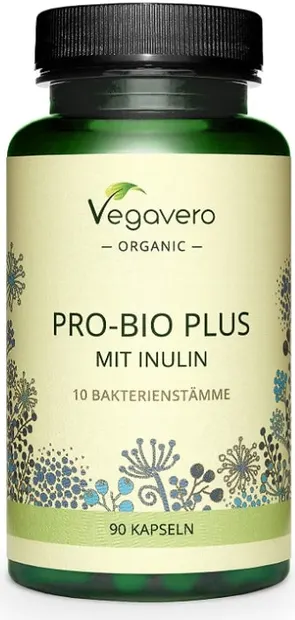Pro-Bio Plus mit Inulin, 90 capsule, Vegavero
