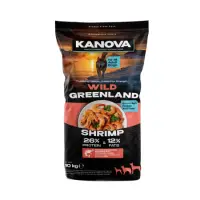 Hrana uscata pentru caini Kanova Wild Greenland cu creveti 10 kg