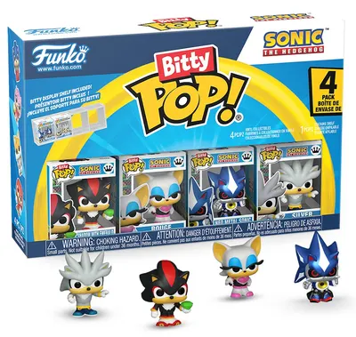 Set mini figurine Funko Bitty POP! Games: Sonic The Hedgehog - 4 Pack (Series 1)