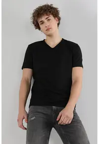 Tricou Negru Regular Fit CL1058584