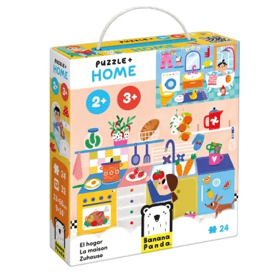 Puzzle Banana Panda, Acasa, 24 piese