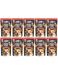 PAN MIĘSKO bucăți în sos cu vită și capră 10x150 g hrană umedă câini