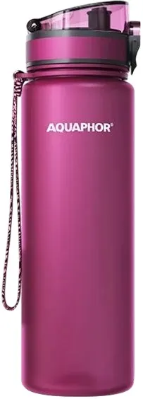 Sticlă de apă filtrantă Aquaphor - City, Filter, 0.8 l, rubine