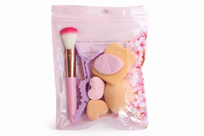 Set Accesorii Machiaj cu Pensulă și Bureți Beauty Blender