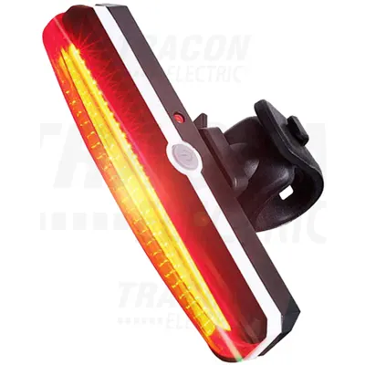 Stop de bicicleta spate cu LED si acumulator rosu 1.5W 100lm IP65