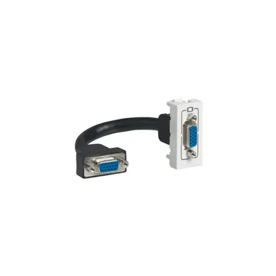 HD15 priza Mosaic - preterminated - 1 module - alb