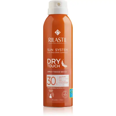 Rilastil Sun System Dry Touch spray protector pentru plajă SPF 30 200 ml