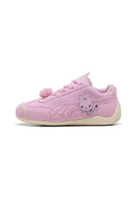 Pantofi sport Speedcat GABBY'S DOLLHOUSE din piele intoarsa cu ciucure - Roz deschis/Verde lime