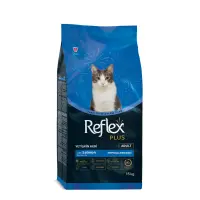 REFLEX Plus, Somon, hrană uscată pisici, 15kg