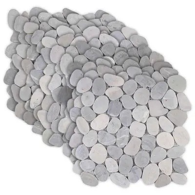 vidaXL Plăci din pietriș Gri 30 x 30 cm Pietriș de râu