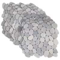 vidaXL Plăci din pietriș Gri 30 x 30 cm Pietriș de râu