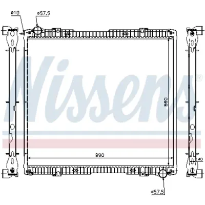 Radiator, racire motor NISSENS 64067A