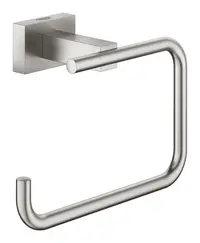 Suport hartie igienica Grohe Essentials Cube, pe perete, metal, mat, otel satinat, 40507DC1
